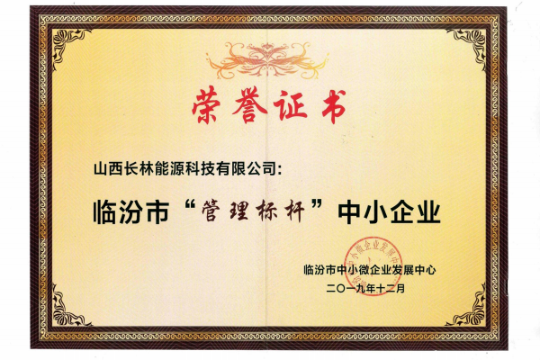 臨汾市管理標桿中小企業